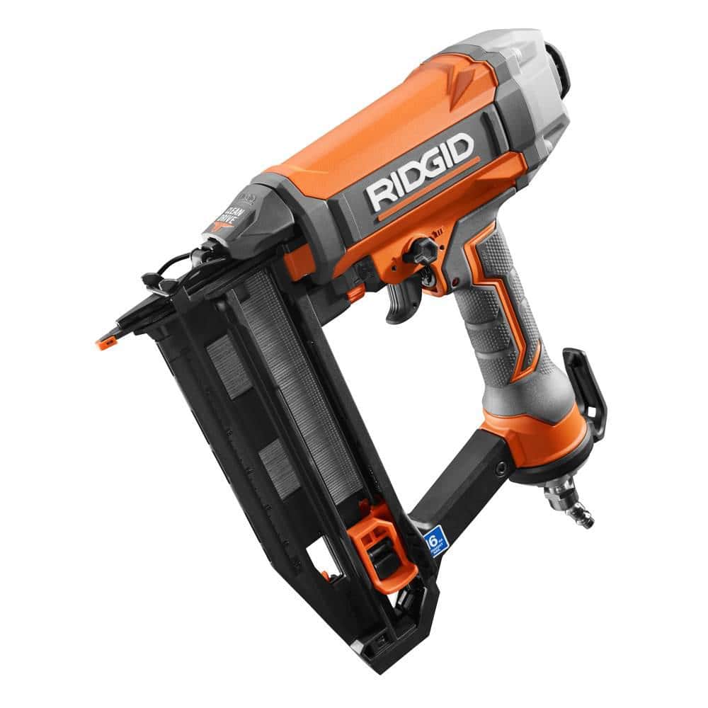 RIDGID R250SFF Clean Drive 2-1/2 Inch 16 GA Straight Finish Nailer Zx195 for sale online 