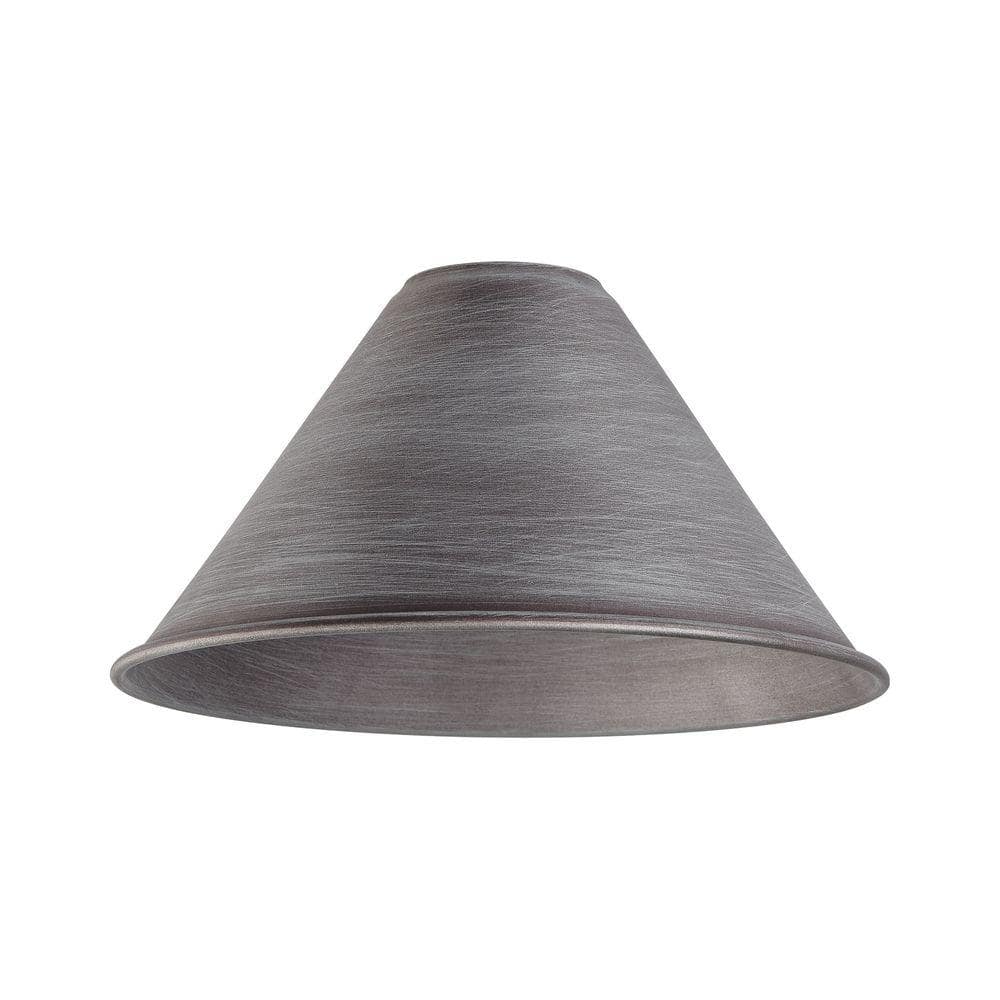 Sophisticated Cast Iron Cone Shade in Sleek Metal Finish