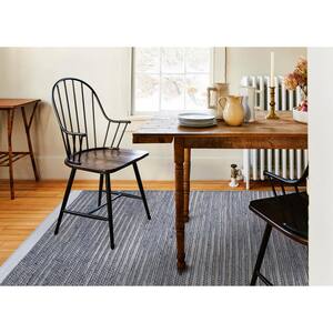 Blue 8 ft. x 10 ft. Rectangle Solid Color Jute, Cotton Area Rug