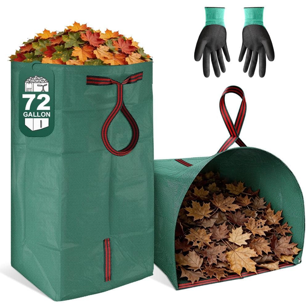 72 Gallon Self Standing Reusable Yard Waste Bag, Collapsible Dustpan Design, 2 Pack price history on PriceWatchPro