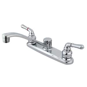 Magellan 2-Handle Deck Mount Centerset Kitchen Faucets in Polished Chrome