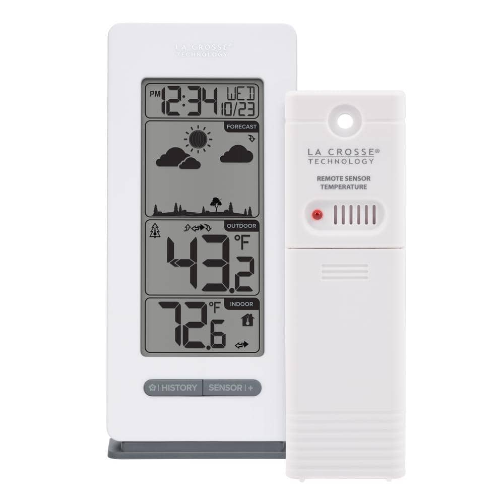 Wireless White Digital Weather Forecast Station