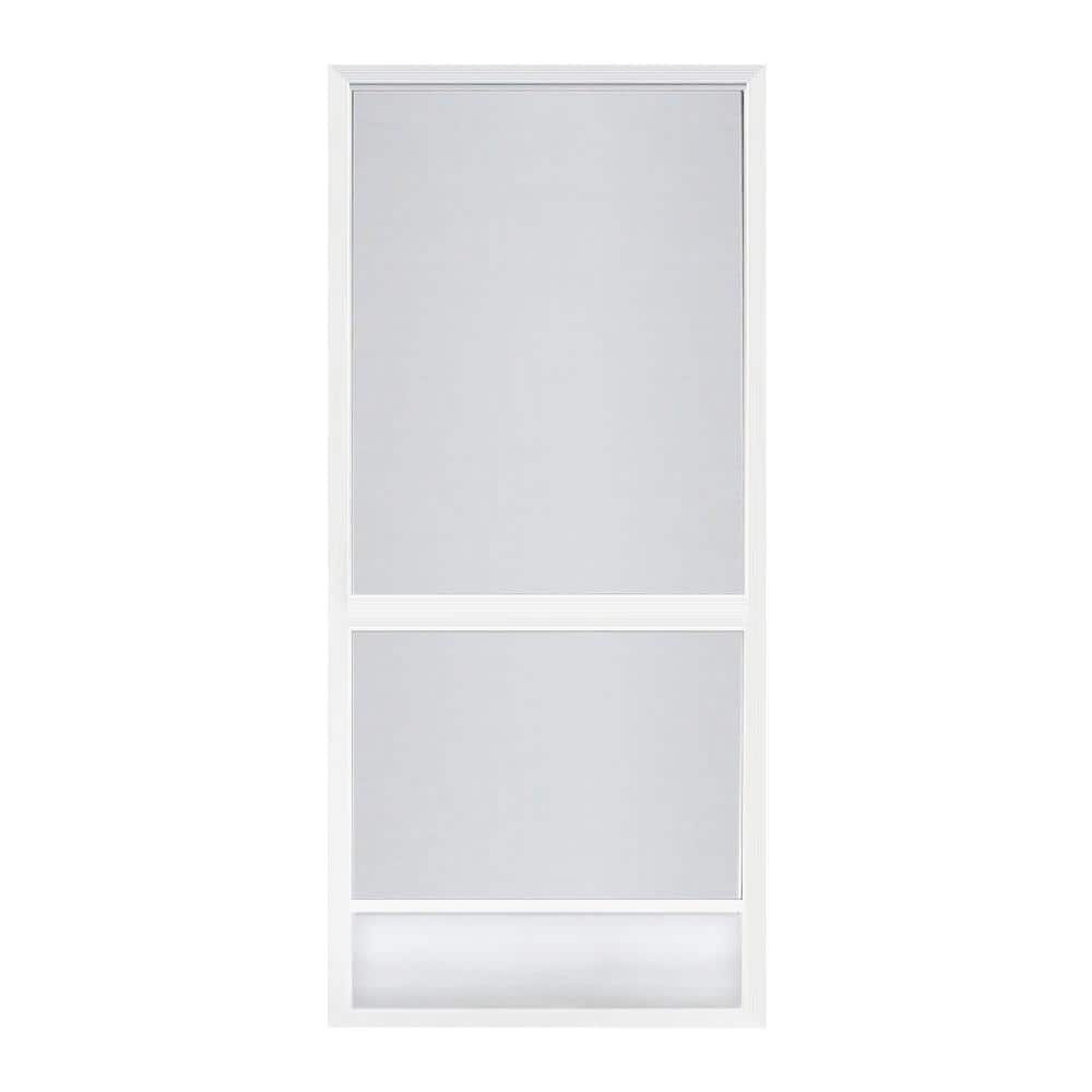 Screen Tight 36 in. x 80 in. Grand Floridian White Aluminum Hinged