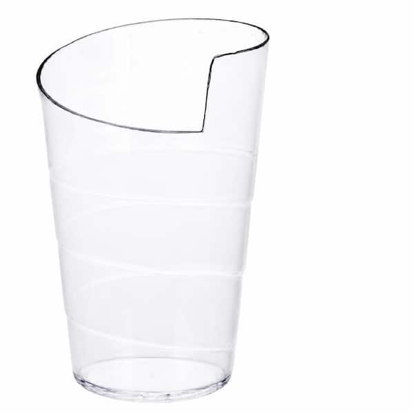 2 oz. Clear Hard Plastic Mini Dessert Cups with Tasting Spoons Set of 100 Dessert Sets 1.6 x 2.75 x 2.75