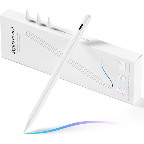 OBJLGEV Stylus Pen for iPad Fast Charging Pencil with Palm Rejection Tilt Sensitivity for iPad 6-10 Pro Air Mini Austere White