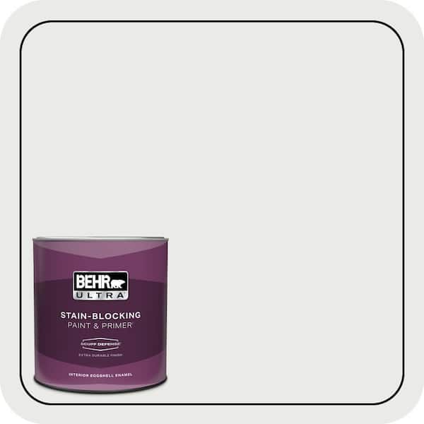 BEHR ULTRA 1 qt. #52 White Extra Durable Eggshell Enamel Interior Paint & Primer