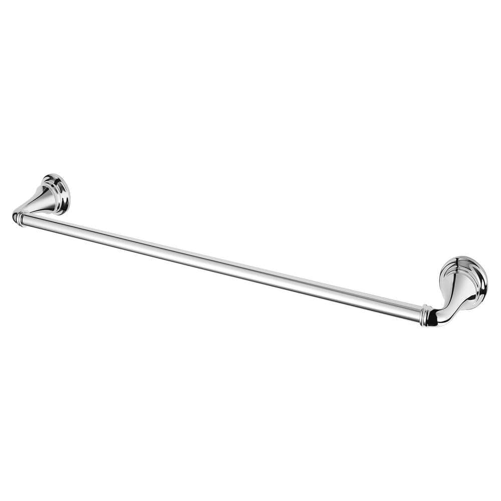 Delancey 18'' Polished Chrome Stainless Steel Wall Towel Bar