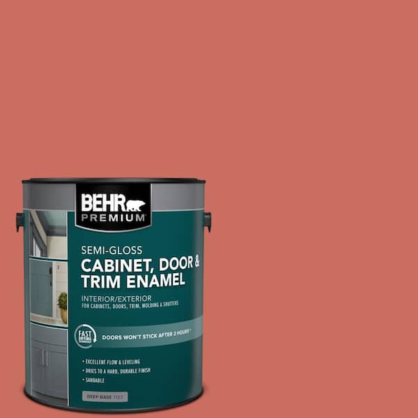 BEHR PREMIUM 1 gal. #M170-6 Dash of Curry Semi-Gloss Enamel Interior/Exterior Cabinet, Door & Trim Paint