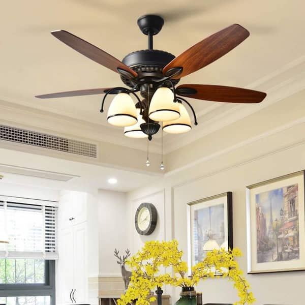 60-Watt Equivalent A15 Dimmable Filament CEC 90+ CRI White Glass LED Ceiling Fan Light Bulb Daylight (2-Pack)