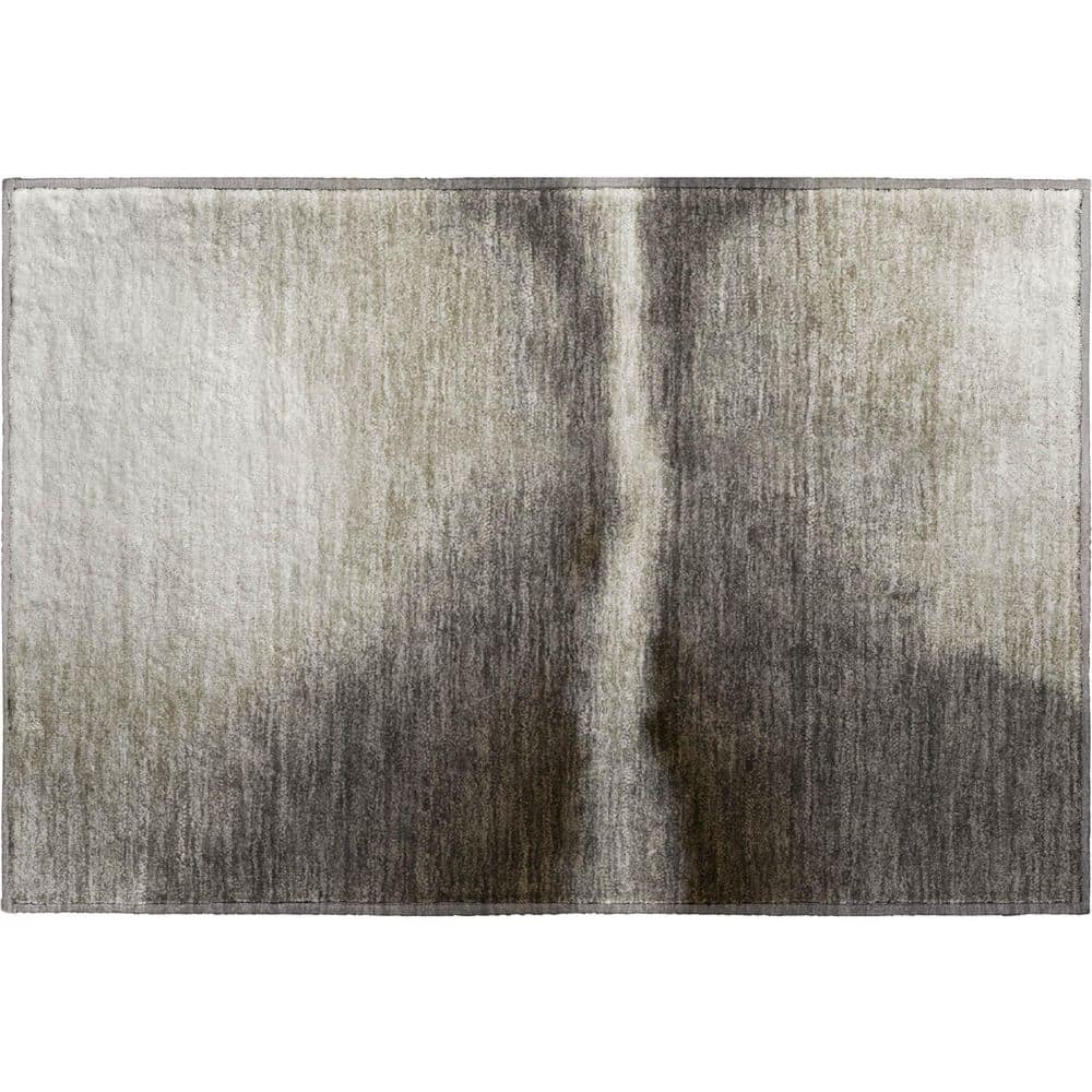 Mayfield Premium Machine Washable Abstract AMF2419 Taupe 3 ft. x 4 ft. Area Rug price history on PriceWatchPro