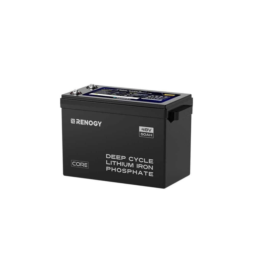 48V 50Ah Lithium LiFePO4 Deep Cycle Battery Rechargeable BMS Backup Power Self-Heating for Cabin RV-Core Series