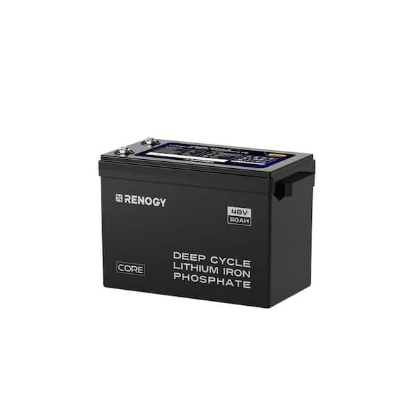 48V 50Ah Lithium LiFePO4 Deep Cycle Battery Rechargeable BMS Backup Power Self-Heating for Cabin RV-Core Series