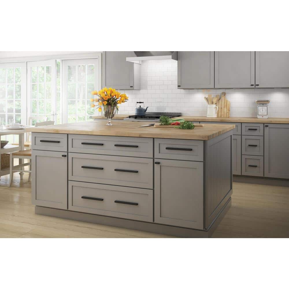 Matte Black Adjustable Brass Cabinet Drawer Pulls with Mounting Hardware
