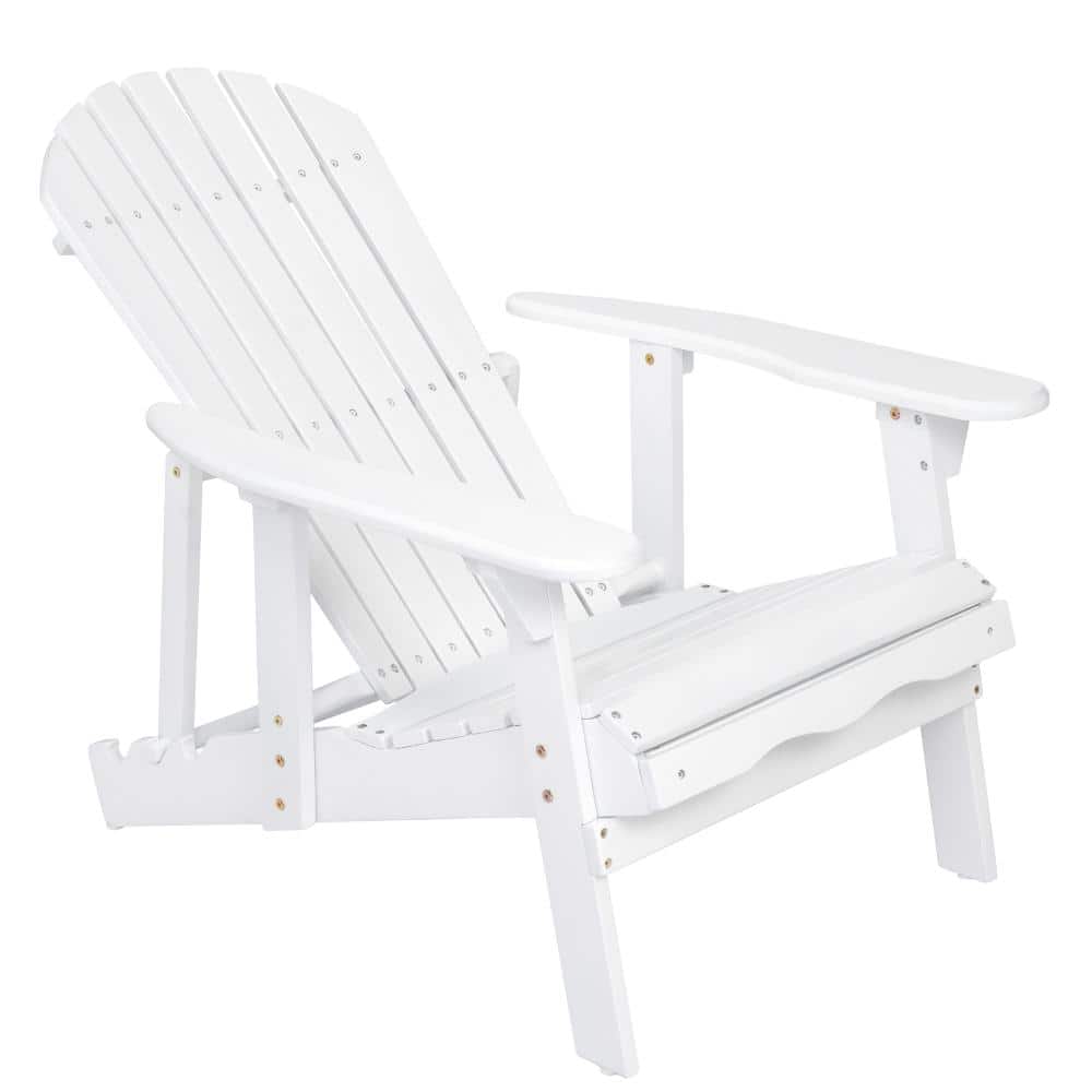 White Acacia Wood Adirondack Chair for Garden, Backyard price history on PriceWatchPro