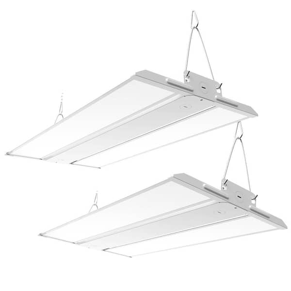 2 ft. 150-Watts Equivalence Integrated LED Dimmable White High Bay Light, 5000K(2-Pack)