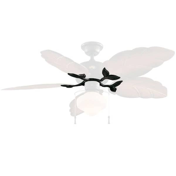 Nassau 5 Pieces Indoor Home Iron Leaves Ceiling Fan Replacement Blade Arms Set 