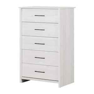 Fernley White Pine 5-Drawer 31 in. Chest of Drawers