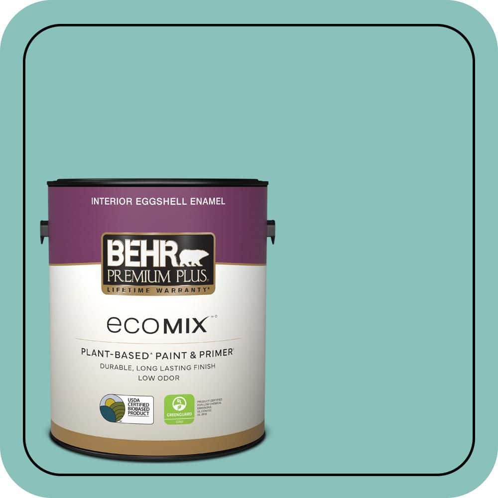 Undine Color BEHR PREMIUM PLUS 1 gal. #M450-4 Undine Eggshell Enamel EcoMix Plant ...