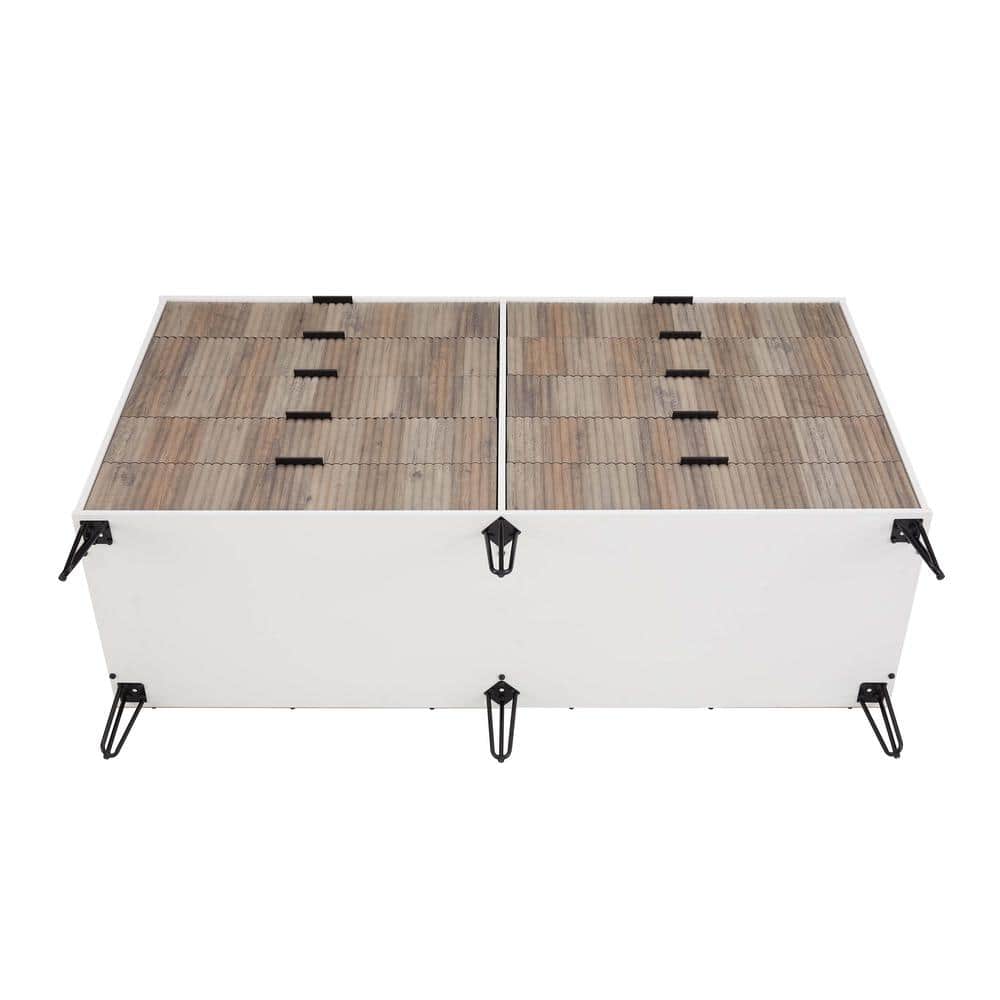 White and Grey Double Dresser with Soft Close Drawers
