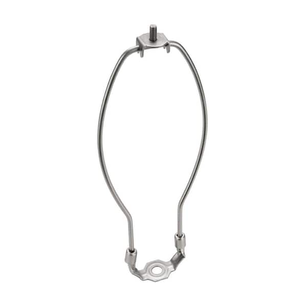 Aspen Creative Corporation 10 in. Satin Nickel Heavy Duty Detachable Lamp Harp with Saddle