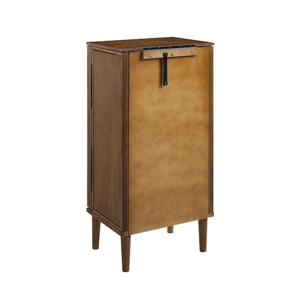Linon Home Decor Joy Walnut Brown Wood Free Standing 18 W