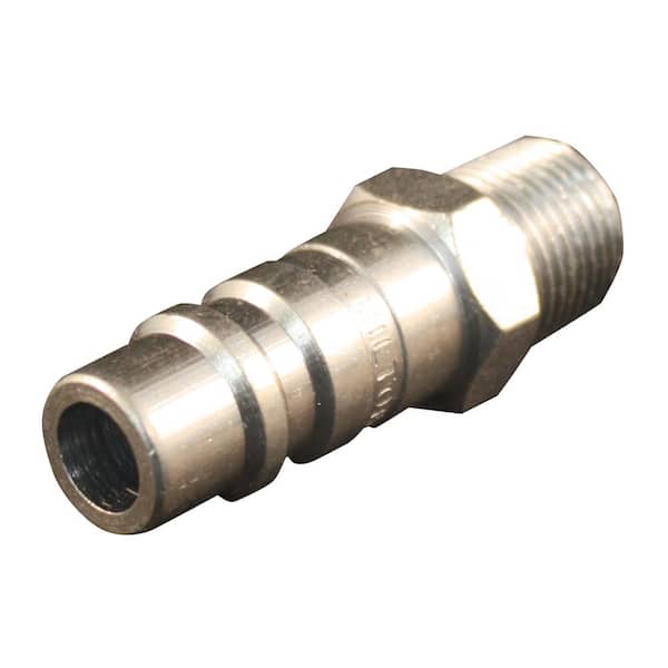 5-Piece Rust Resistant Air Compressor Parts 3/8 in MNPT G Style Plug Coupler 5-Piece Rust Resistant Air Compressor Parts 3/8 in MNPT G Style Plug Coupler