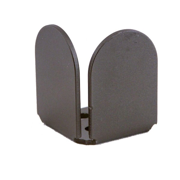 Quiet Glide Dome 1-3/8 in. x 2-1/4 in. Black Non-Handed End Floor Stop