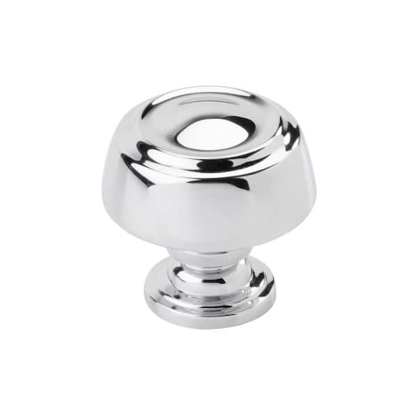 Amerock Kane 1-3/16 in. (30mm) Classic Polished Chrome Round Cabinet ...