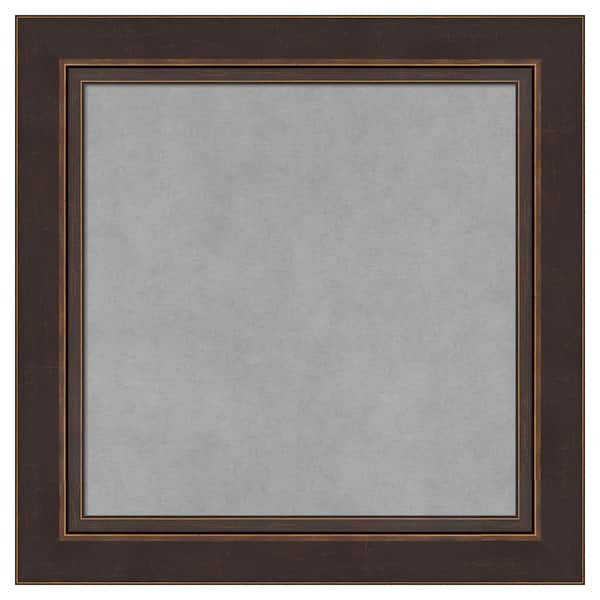 Amanti Art Lara Bronze 20 in. x 20 in. Framed Magnetic Board