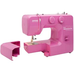 Advanced Crafting Sewing Machine, 12 Built-In Stitches Cute Pink FHSM-505 -  The Home Depot