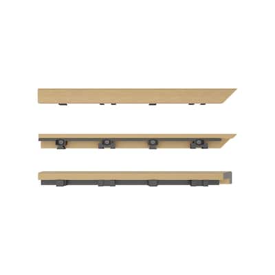 1/12 ft. x 1 ft. Quick Deck Composite Deck Tile Outside Corner Trim in Australian Red Cedar (2-Pieces/Box)