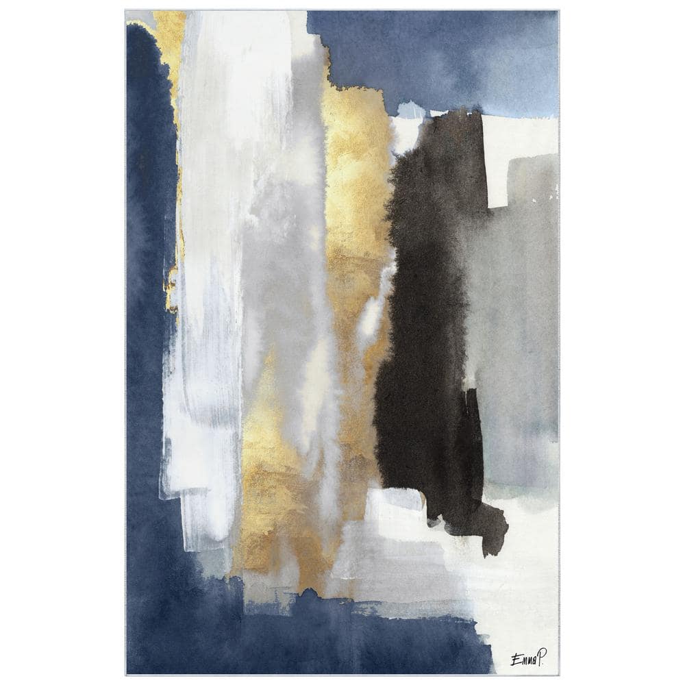 Multi-Colored 5 ft. x 8 ft. Nikka Washable Abstract Art Area Rug price history on PriceWatchPro