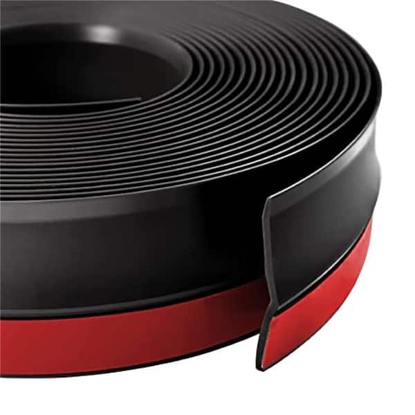 32.8 ft.Garage Door Top and Side Seal Strip Black