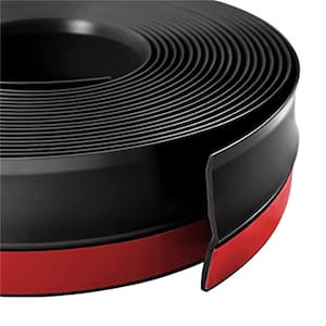 32.8 ft.Garage Door Top and Side Seal Strip Black