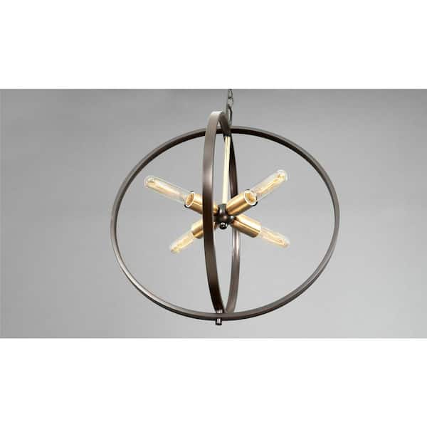 Progress Lighting Swing 4-Light Antique Bronze Foyer Pendant