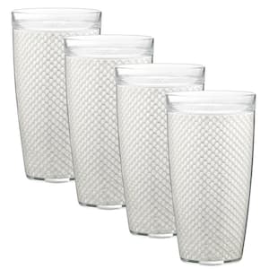 Fishnet 22 oz. White Insulated Drinkware (Set of 4)
