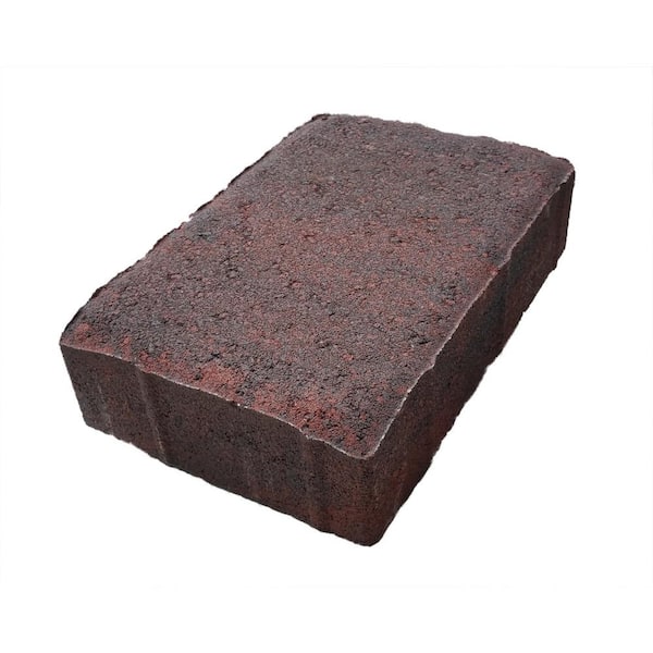 Oldcastle Appian Stone 6 in. x 9 in. x 2.36 in. Red Charcoal Concrete Paver