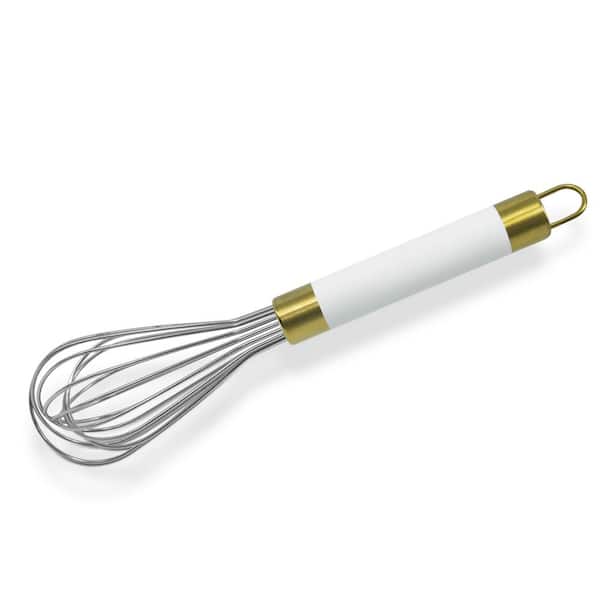 Stainless Steel Whisk Heavy Duty - Gold Metal Kitchen Whisking