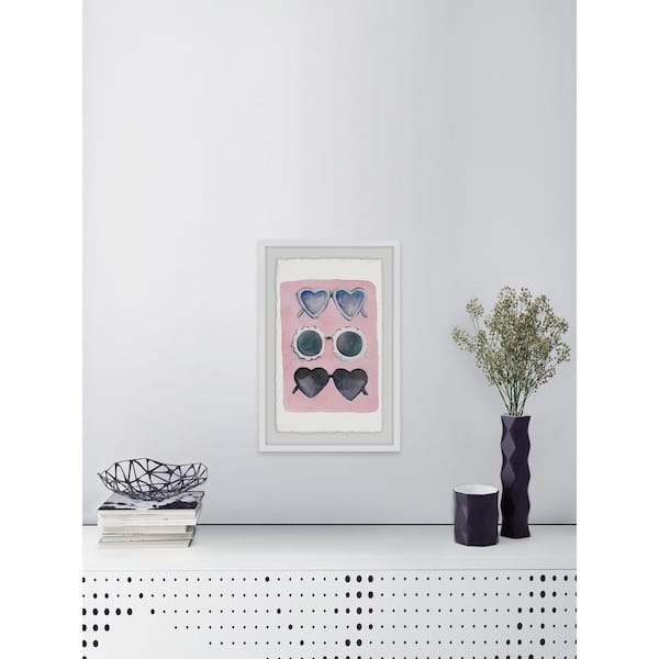 Unbranded 36 in. H x 24 in. W "Sunglass Fun" by Marmont Hill Framed Printed Wall Art