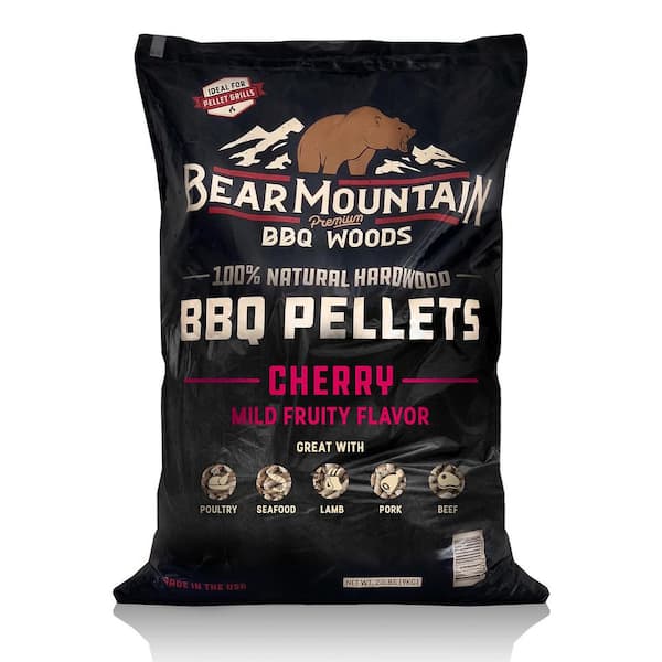 BEAR MOUNTAIN PREMIUM BBQ WOODS 40 lbs. Premium All Natural Hardwood Cherry Smoker Pellets