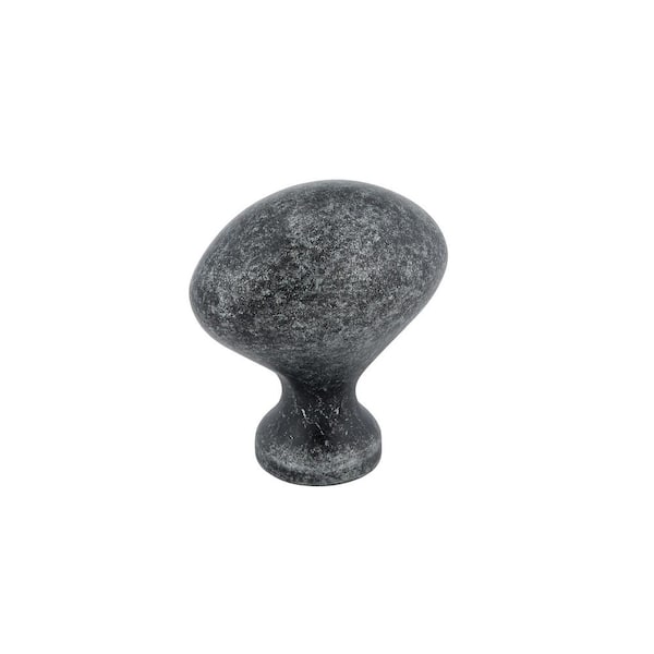 Richelieu Hardware Olinville Collection 1-3/16 in. (30 mm) x 13/16 in. (20 mm) Natural Iron Traditional Cabinet Knob