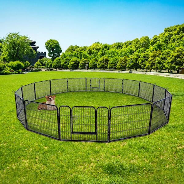 Grand chenil pour chien Outdoor Pet Run Enclosure Playpen Metal Dog Cage  Fence