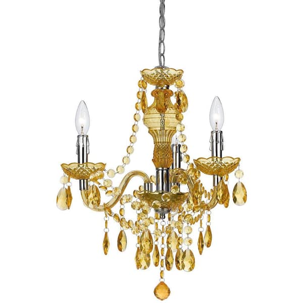 AF Lighting Fulton 3-Light Gold Mini Chandelier