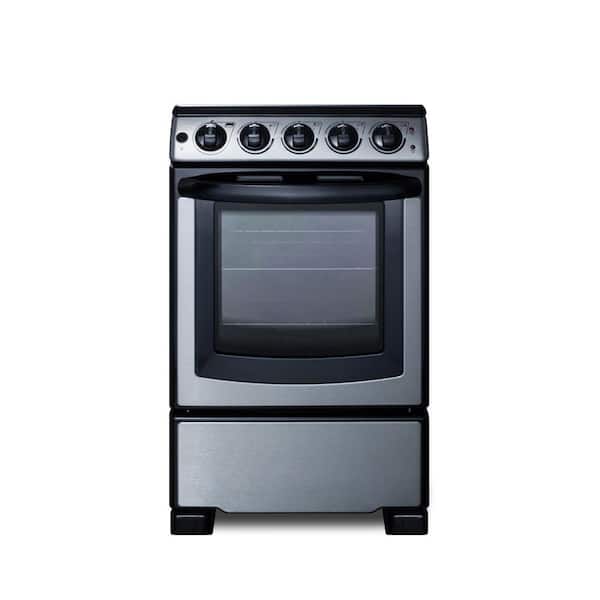 Summit Appliance 20 in. 2.3 cu. ft. Slide-In Electric Range in