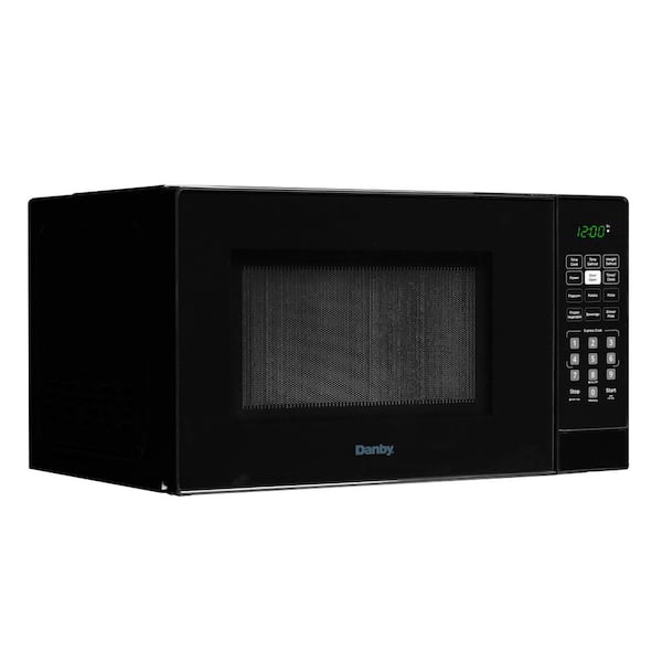 18.63 in. 0.9 cu. ft. Countertop Microwave in Black with Auto Cook, Express Cook, Child Safety Lock