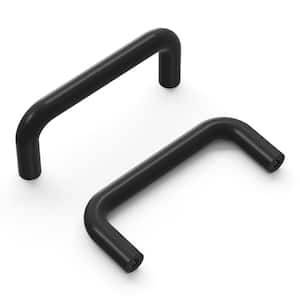 Wire Pulls 3 in. (76 mm) Center to Center Modern Black Finish Adjustable Sizing Cabinet Pull Bar Pull (1 Pack)