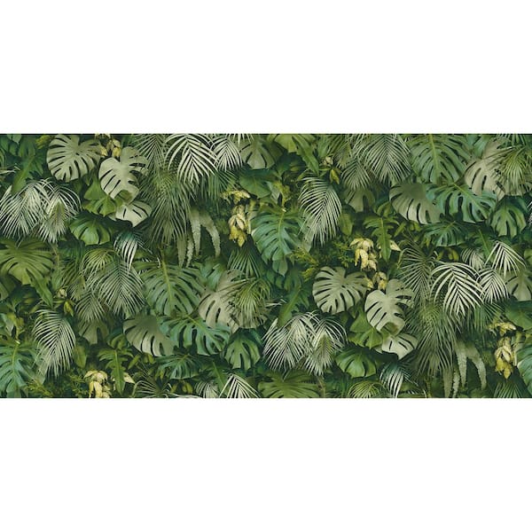 Advantage Botanical Green Wallpaper Sample
