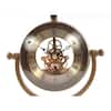 HomeRoots Dahlia Abstract Brass Table Clock 365076 - The Home Depot