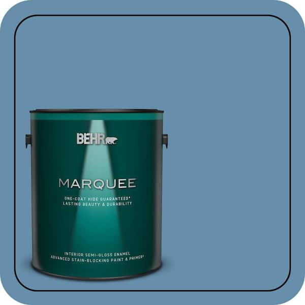 BEHR MARQUEE 1 gal. #S500-5 Treasure Map One-Coat Hide Semi-Gloss Enamel Interior Paint & Primer