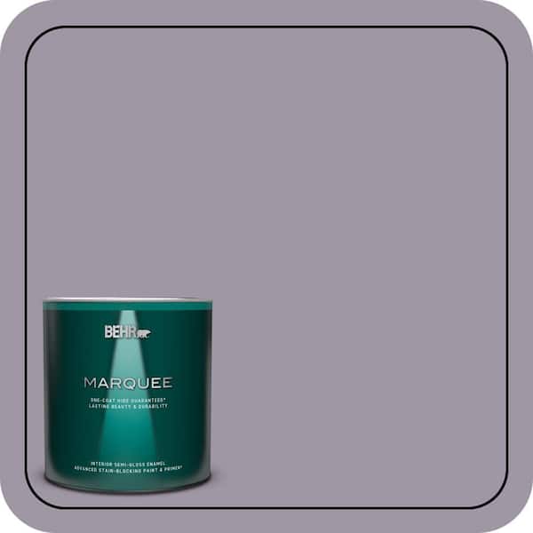 BEHR MARQUEE 1 qt. #N100-4 Fortune One-Coat Hide Semi-Gloss Enamel Interior Paint & Primer